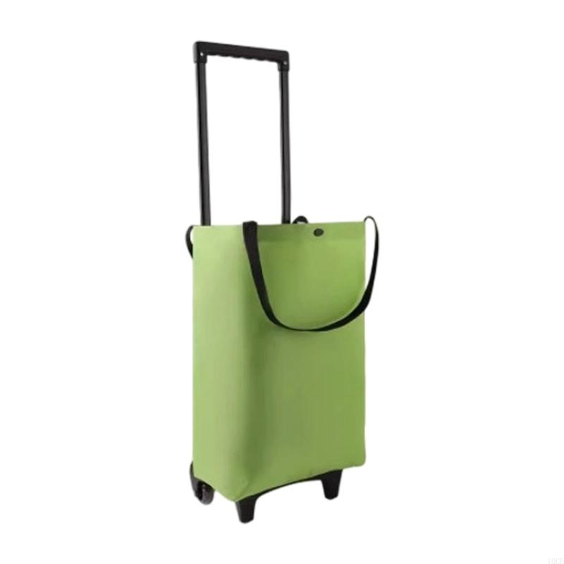 Foldable Rolling Luggage Bag - Retractable Handle Foldable Shopping Cart With