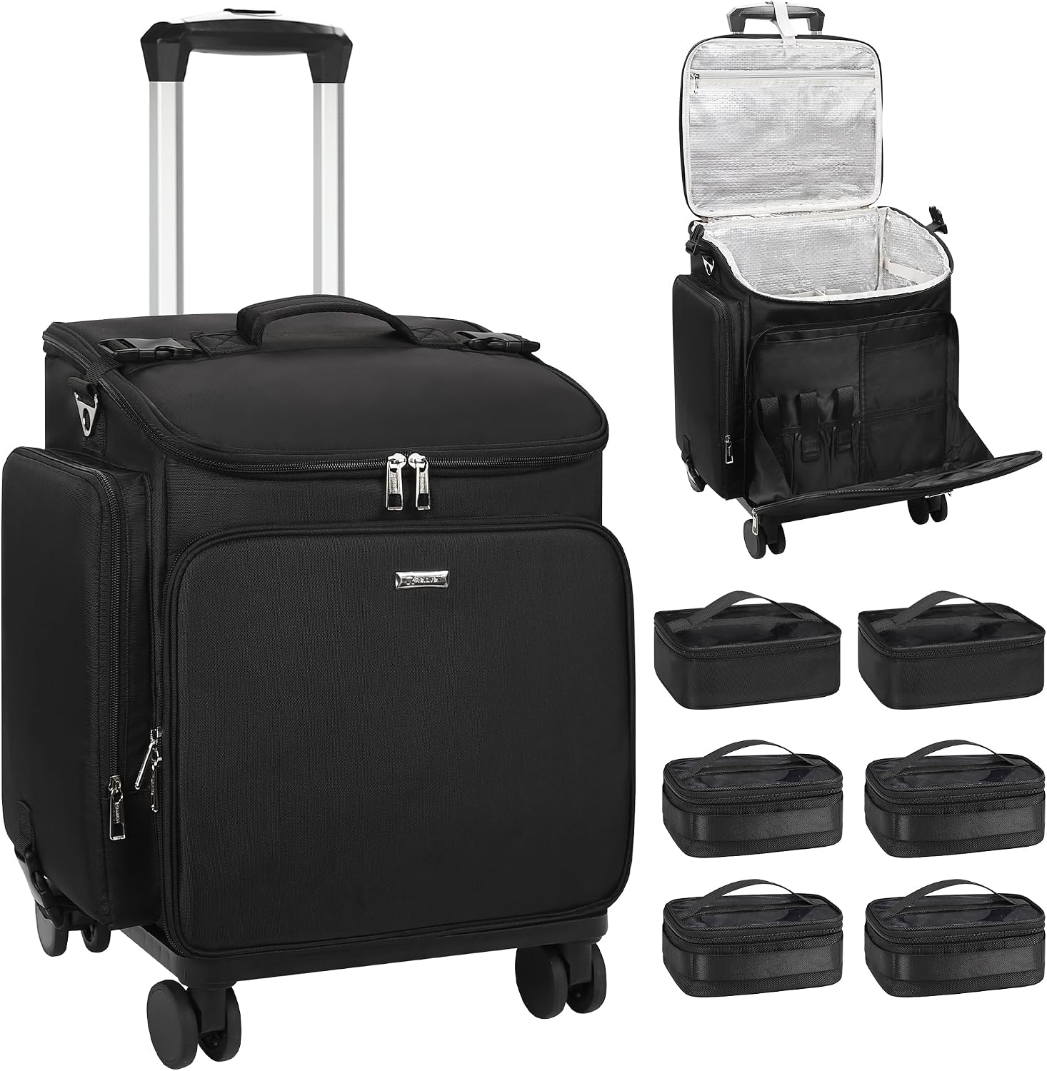 Travel Bags - Rolling Makeup Case Hair Tools Travel