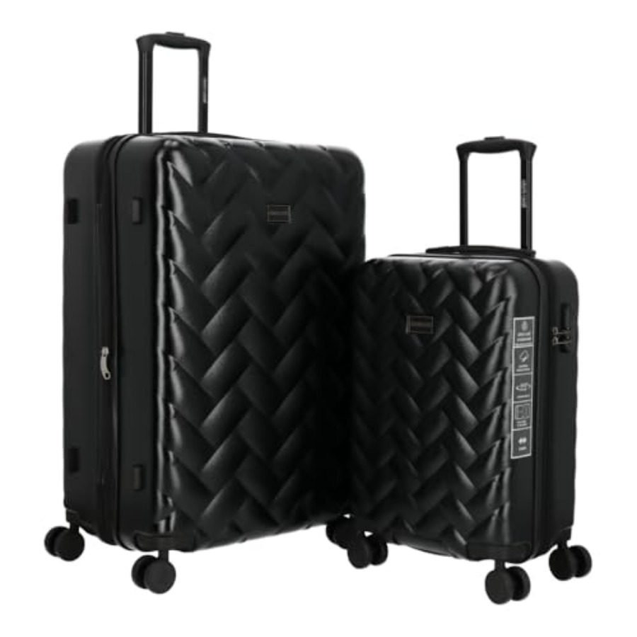 Expandable Hard Shell Luggage Set - Travel luggage set: polycarbonate hard shell,