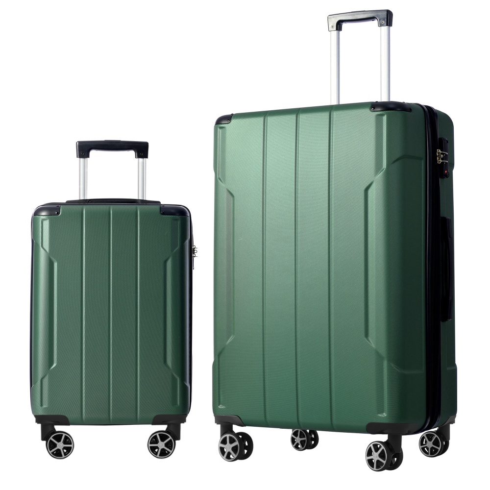 Expandable Hard Shell Luggage Set - 2 Piece Expandable Hardshell ABS Luggage