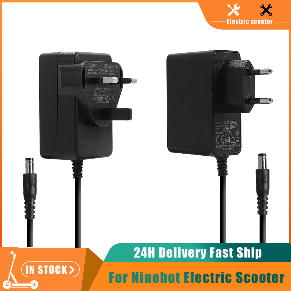 Kids Ride On Suitcase Scooter - 25.2V 1A Charger for Ninebot by
