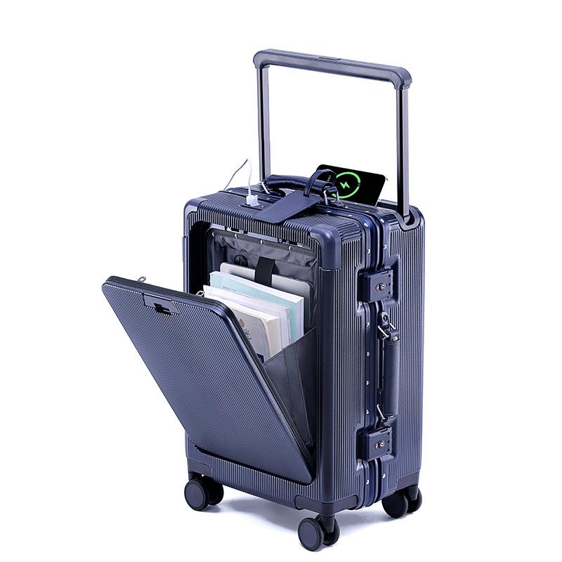 Aluminum Frame Carry On Luggage - Travel Suitcase Aluminum frame Wide Trolley