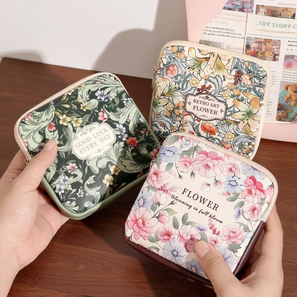 Cosmetic Bags - New PVC Sanitary Pads Bag Large