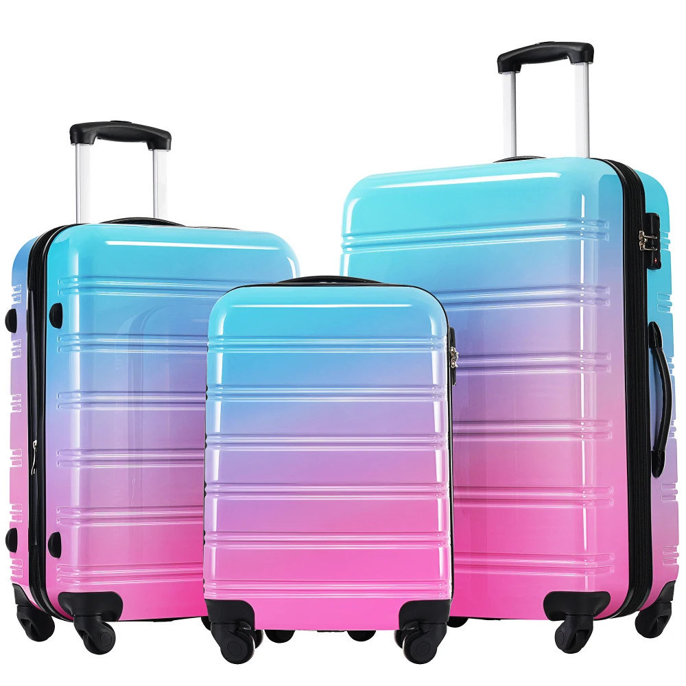 Expandable Hard Shell Luggage Set - Hardshell Luggage Sets 3 Piece Gradient