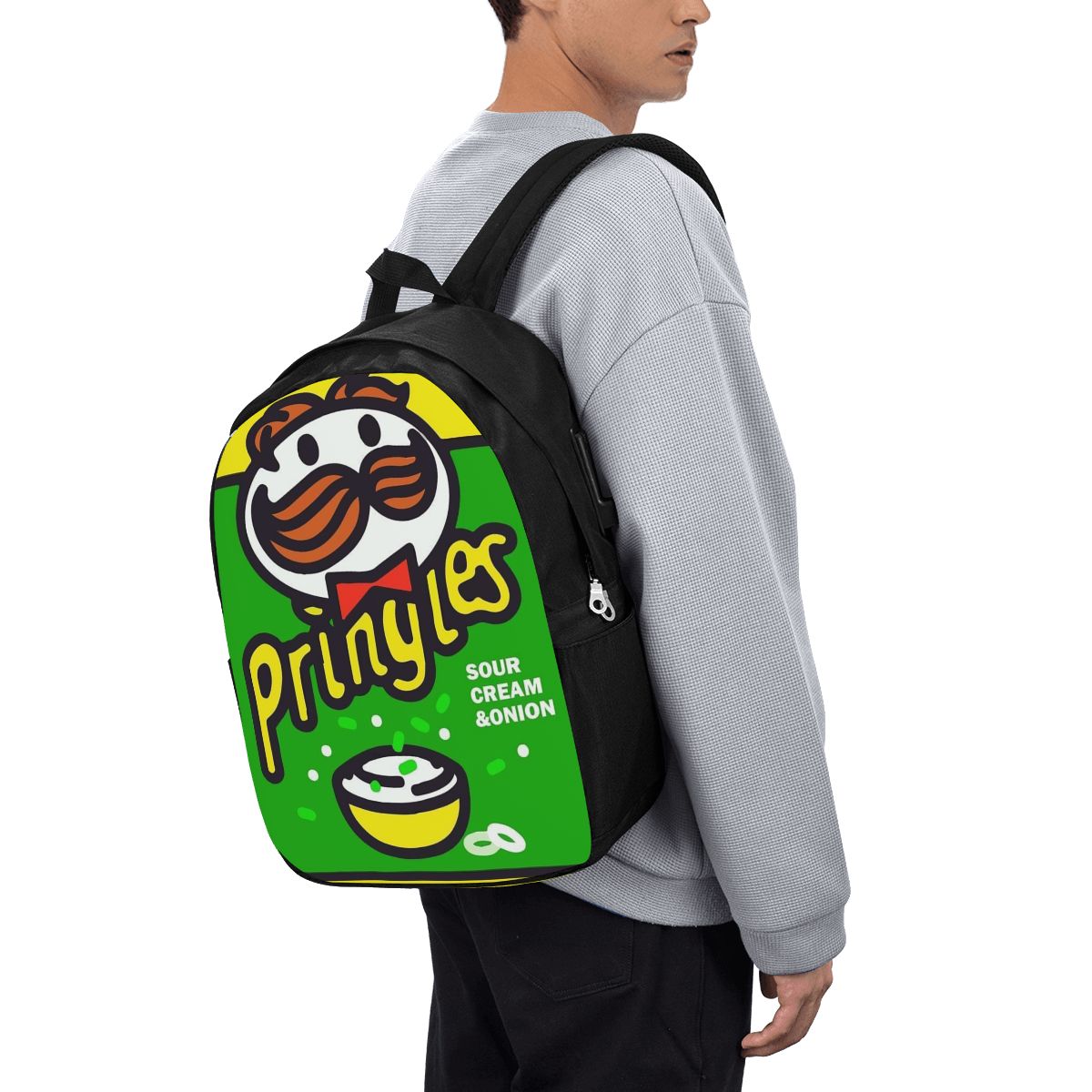 Travel Bags - Potato Crisps Chips Pringles Print Backpack