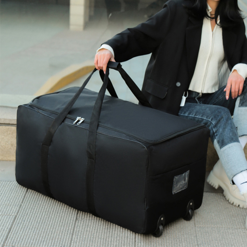 Foldable Rolling Luggage Bag - Large Capacity Trolley Bags with Wheels