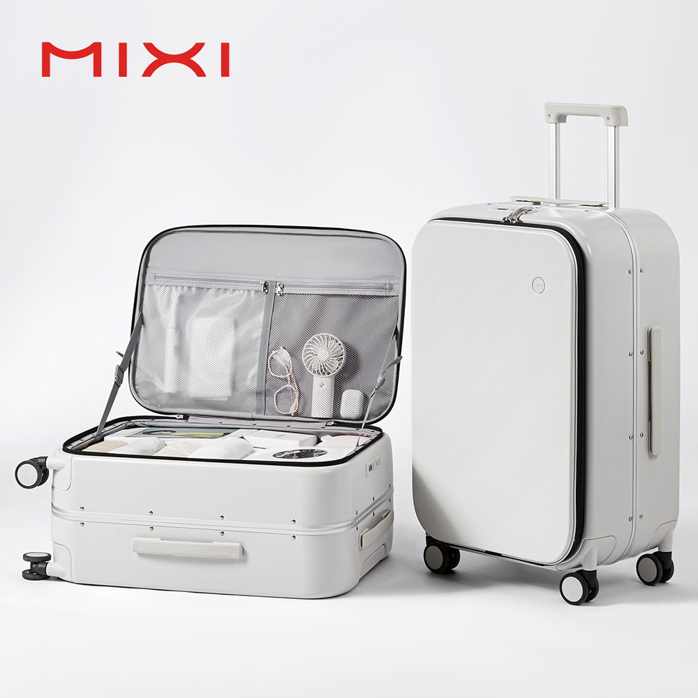 Aluminum Frame Carry On Luggage - Mixi New PC Aluminum Frame Suitcase