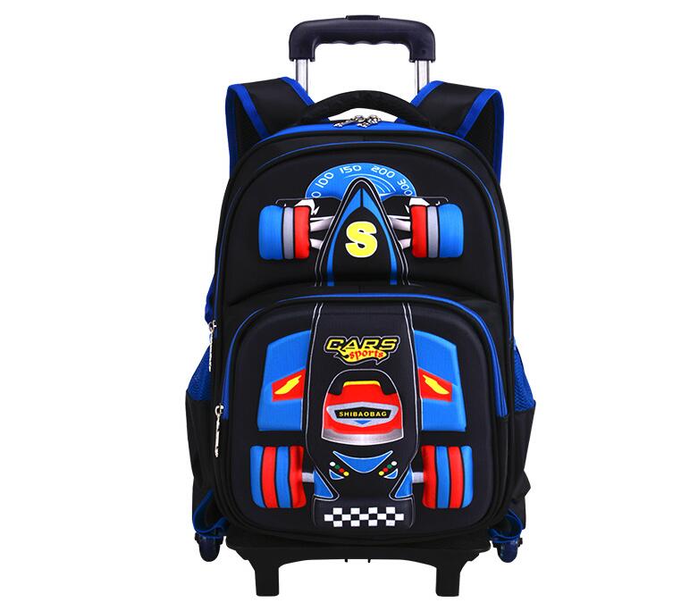 Foldable Rolling Luggage Bag - kids School Rolling backpack Children Travel