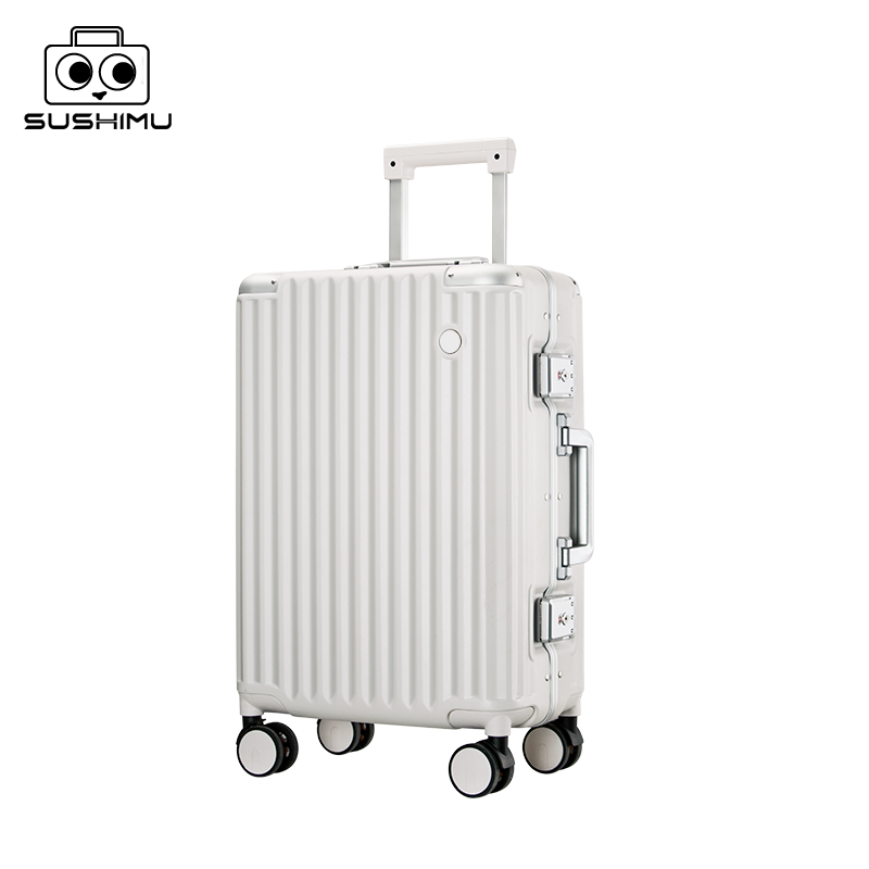 Aluminum Frame Carry On Luggage - sushimu Suitcase Travel Suitcase Men 20
