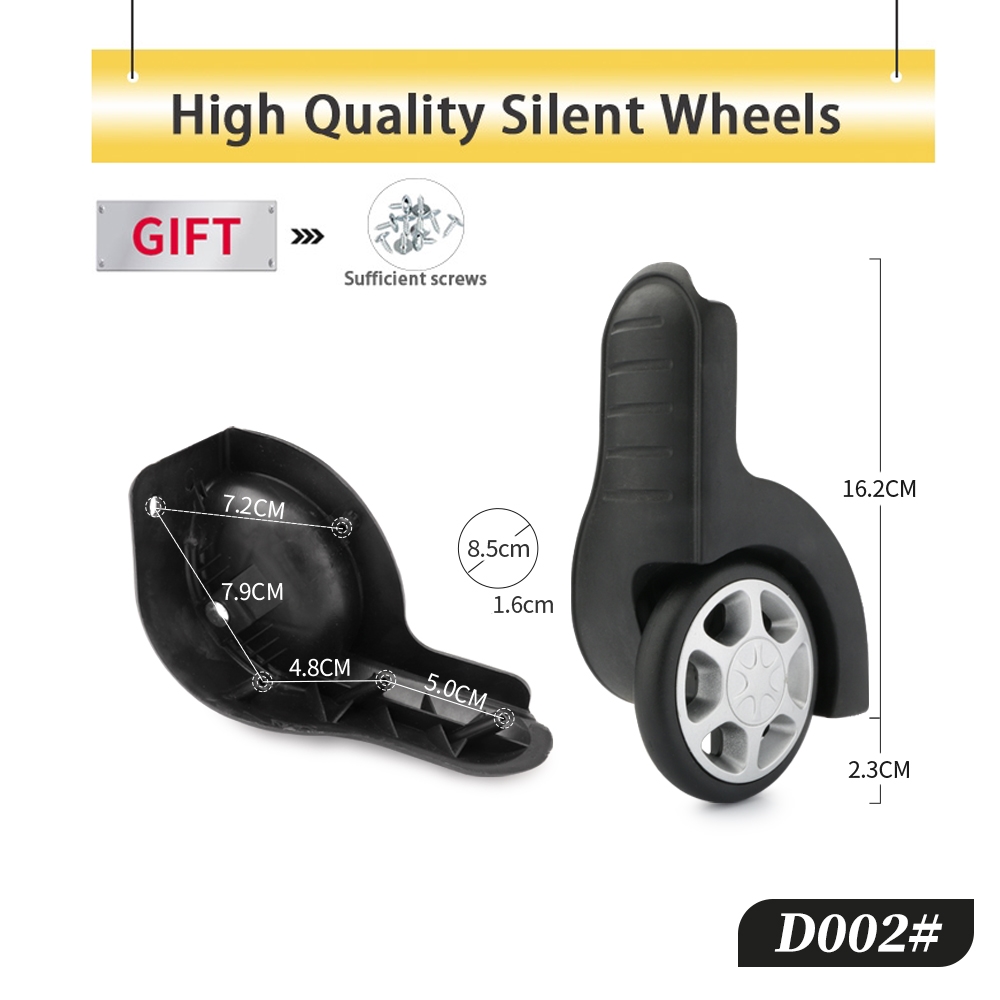 Silent Replacement Luggage Wheels - Luggage Fixed High Quality Caster Accessories