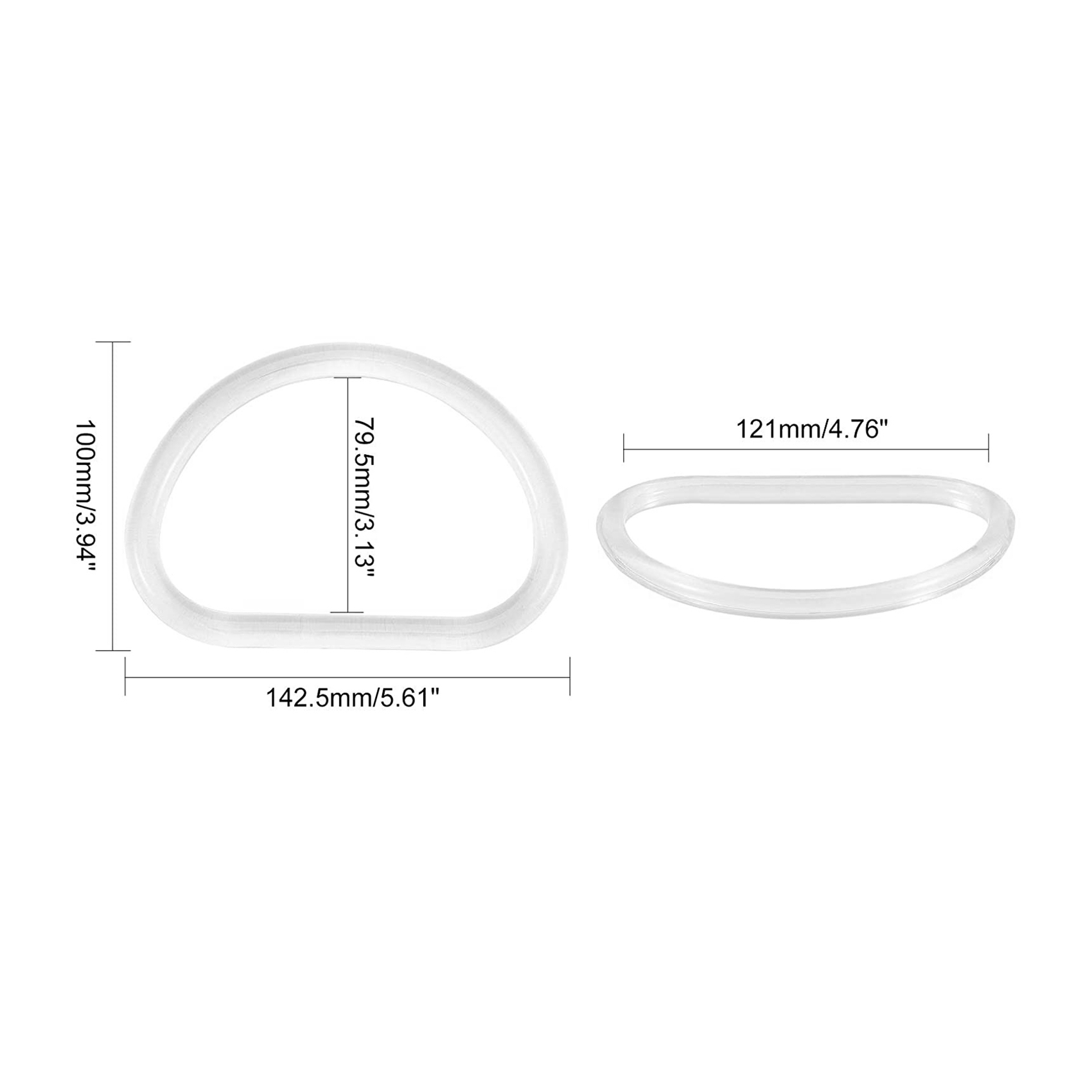 Handbags - ABQR 10Pcs Transparent Bag Handle Replacement