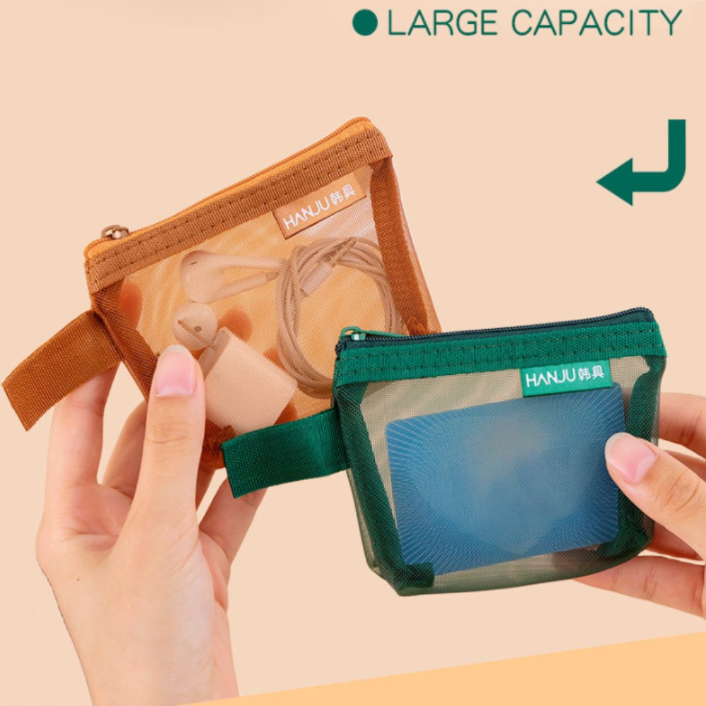 Wallets - New Mesh Fabric Travel Grid Bag