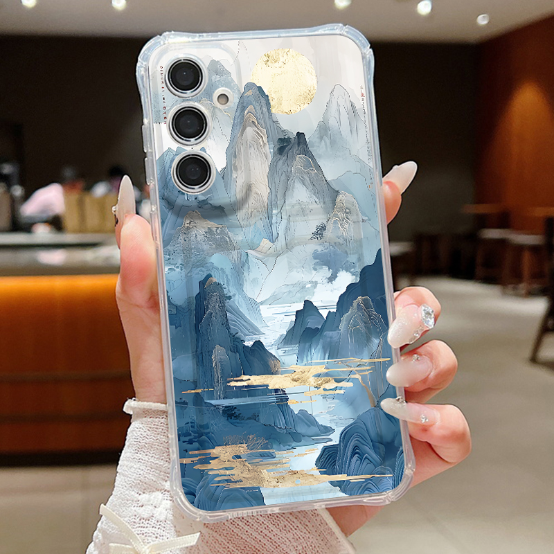 Wallets - Mountain Landscape Pattern Phone Case For