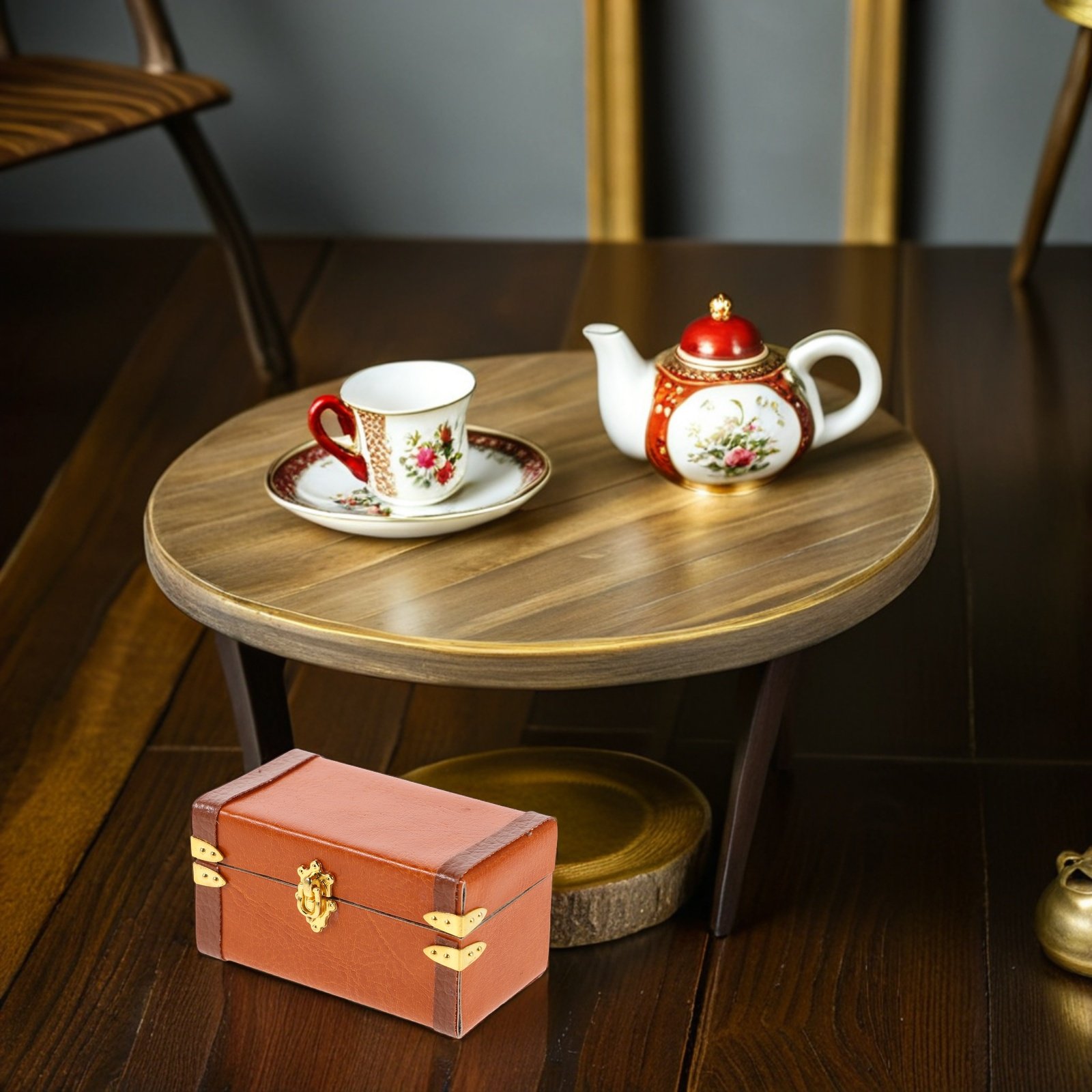 Retro Vintage Trunk Suitcase - Miniature Vintage Suitcase Retro Travel Trunk