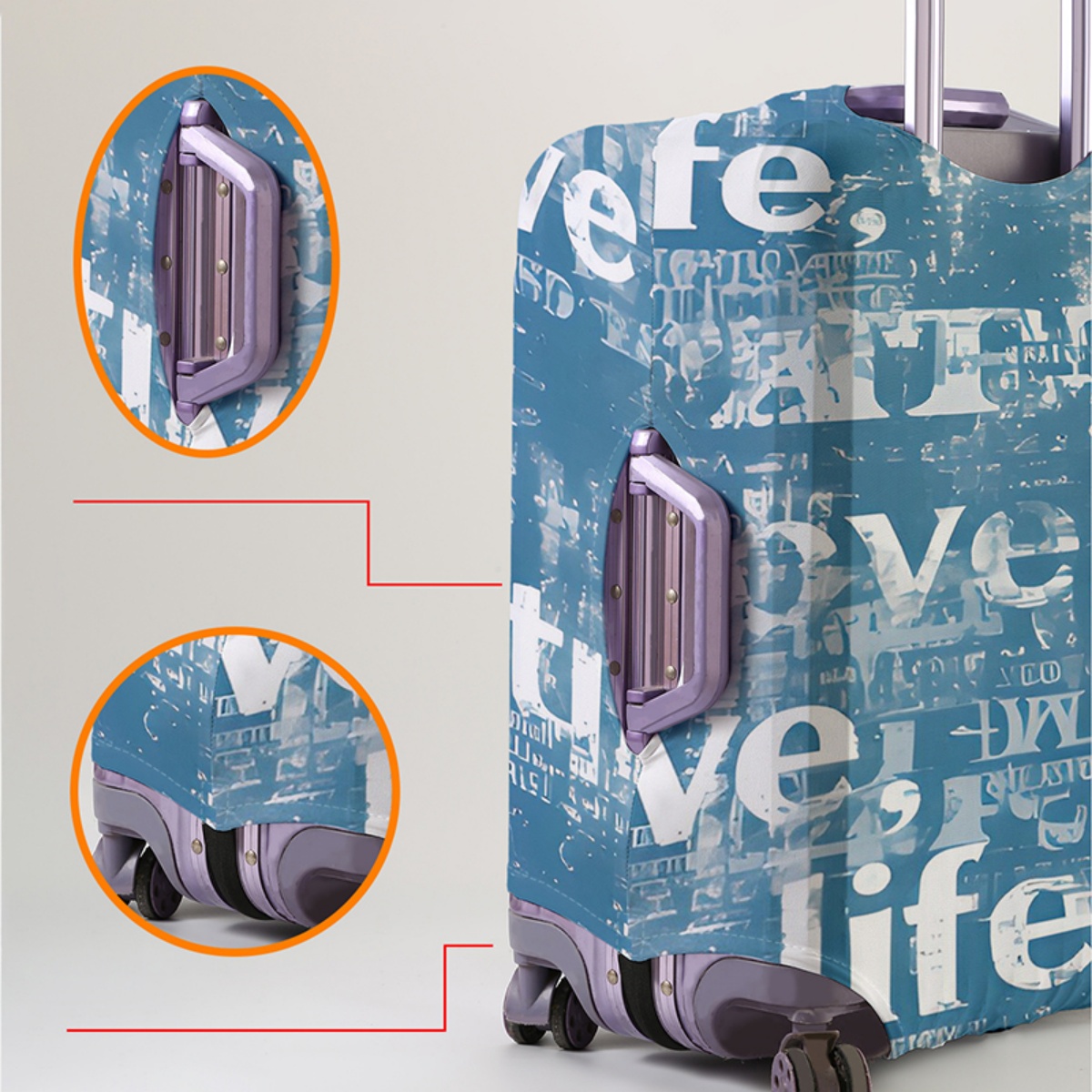 Luggage Cover Protector Elasti - Waterproof Suitcase Cover Protector 评论和价格