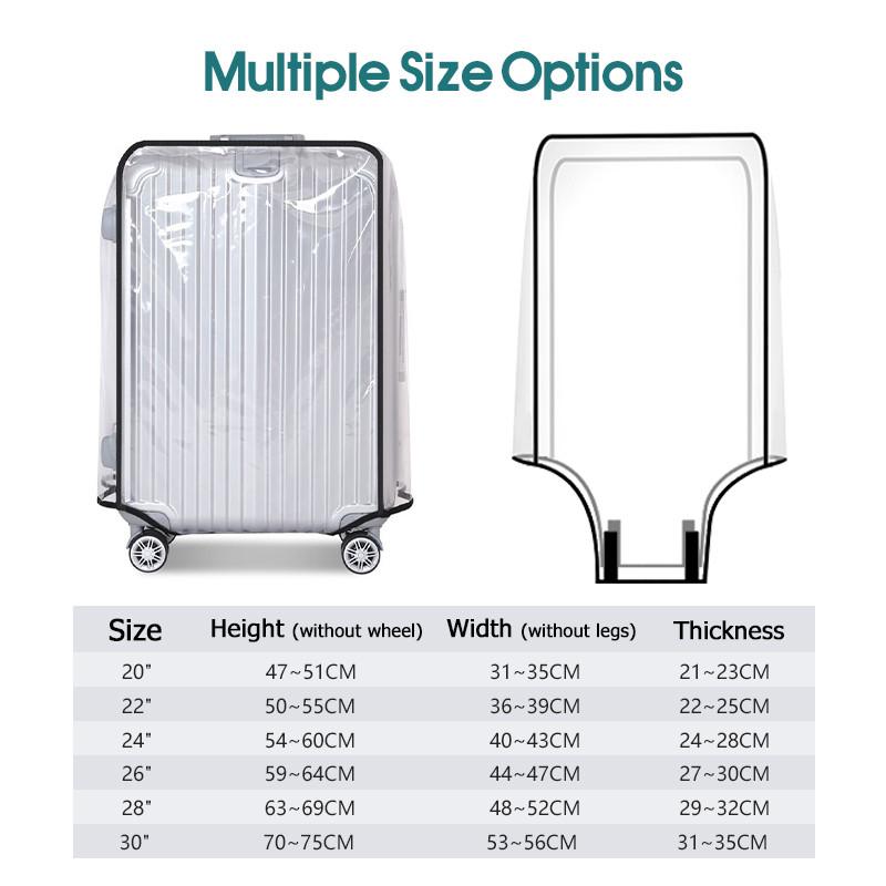 Travel Transparent Luggage Cov - Luggage Protective Cover Transparent 评论和价格