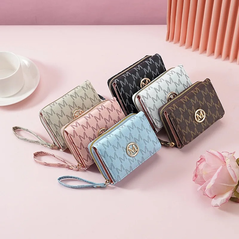 Threefold Zipper Wallet with L - Wallets 评论和价格