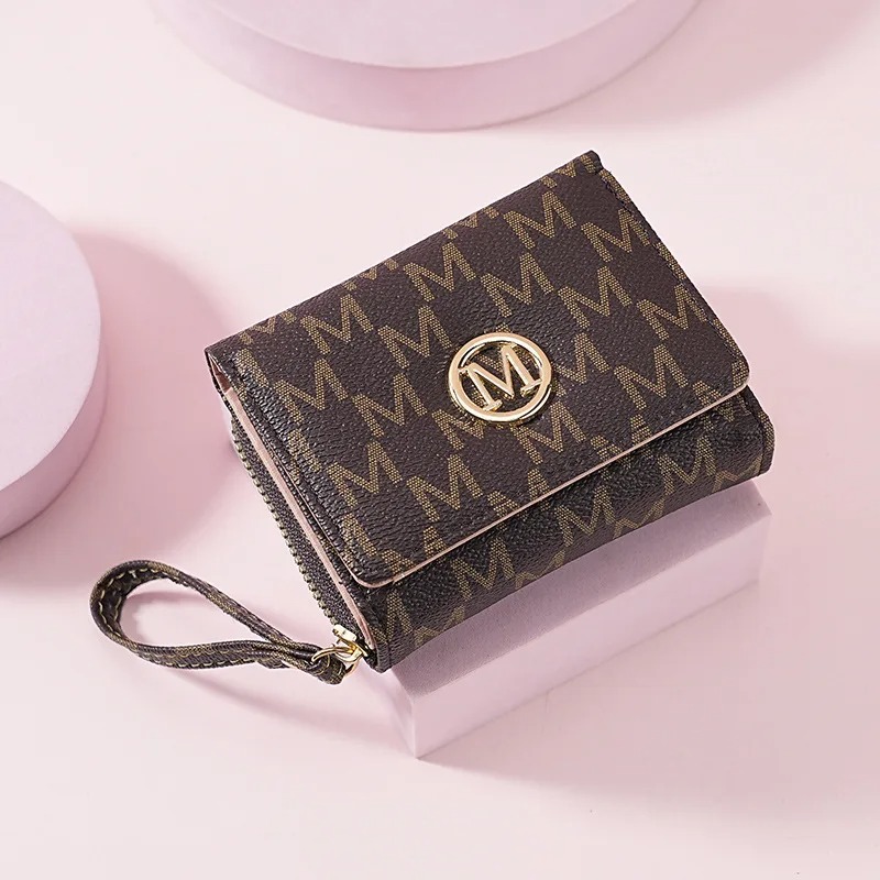 Threefold Zipper Wallet with L - Wallets 评论和价格