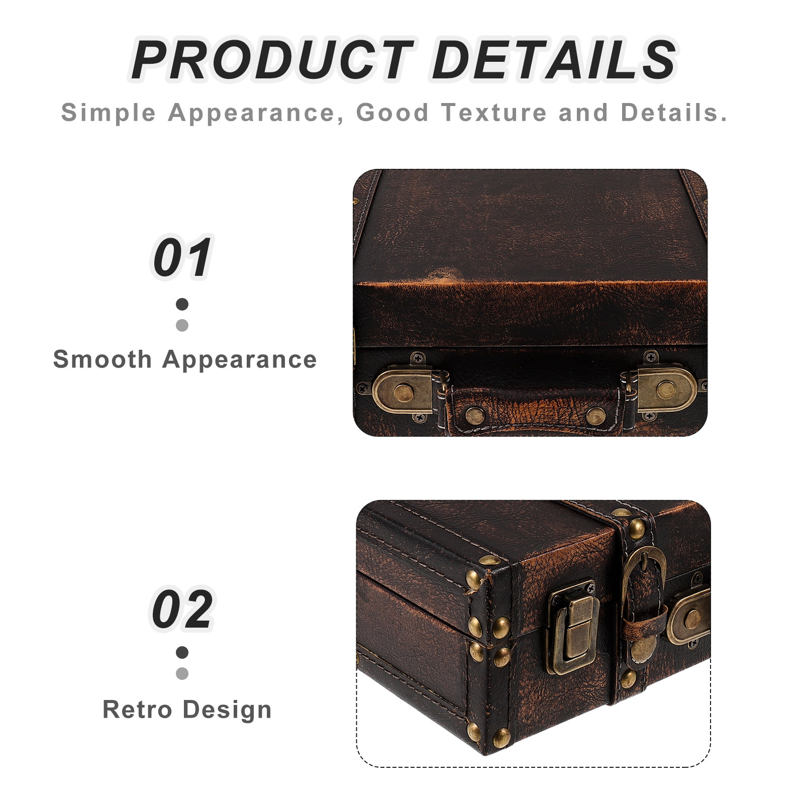 Vintage Suitcase Photo Prop Wo - Retro Vintage Trunk Suitcase 评论和价格