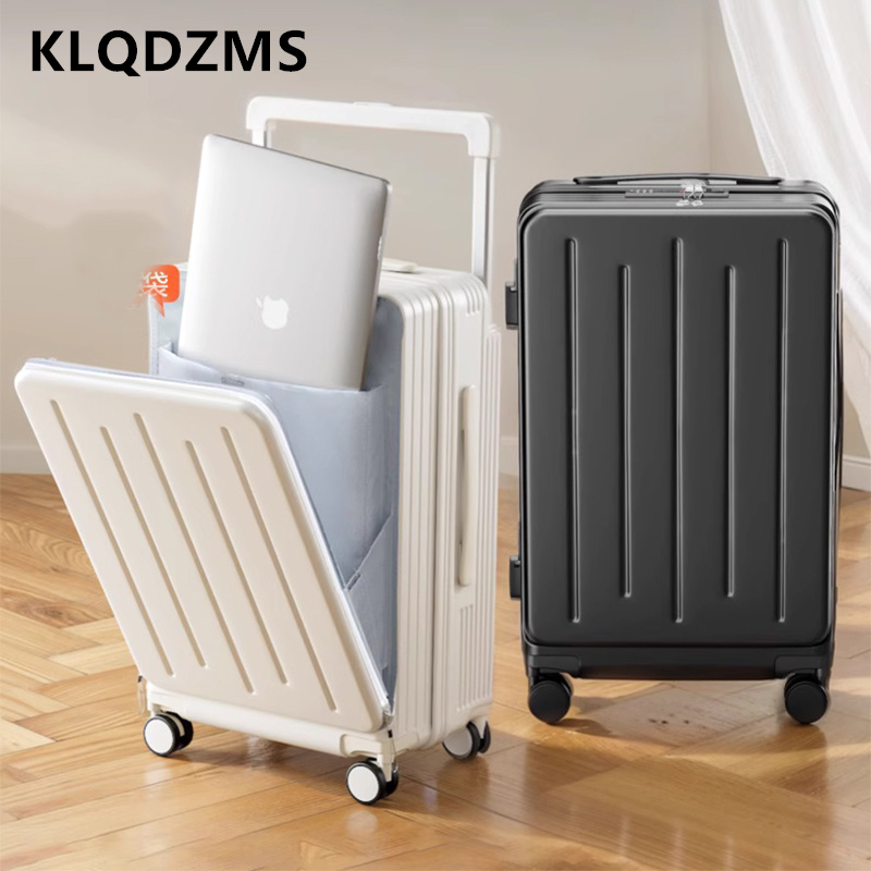 KLQDZMS High Quality Suitcase  - Front Opening Laptop Luggage 24 Inch 评论和价格