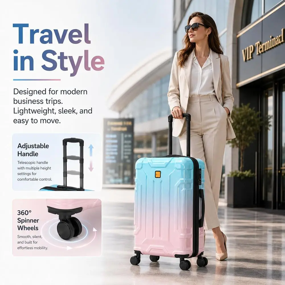 5 Piece Hardshell Luggage Set, - Expandable Hard Shell Luggage Set 评论和价格