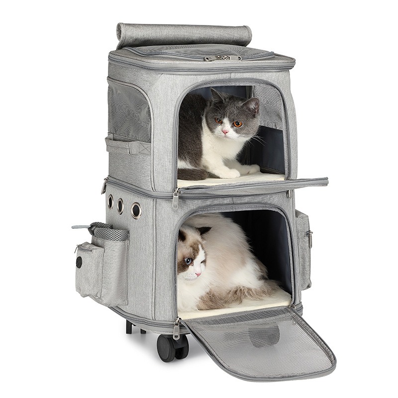 Hanbang Double Layer Pet Rolli - Foldable Rolling Luggage Bag 评论和价格