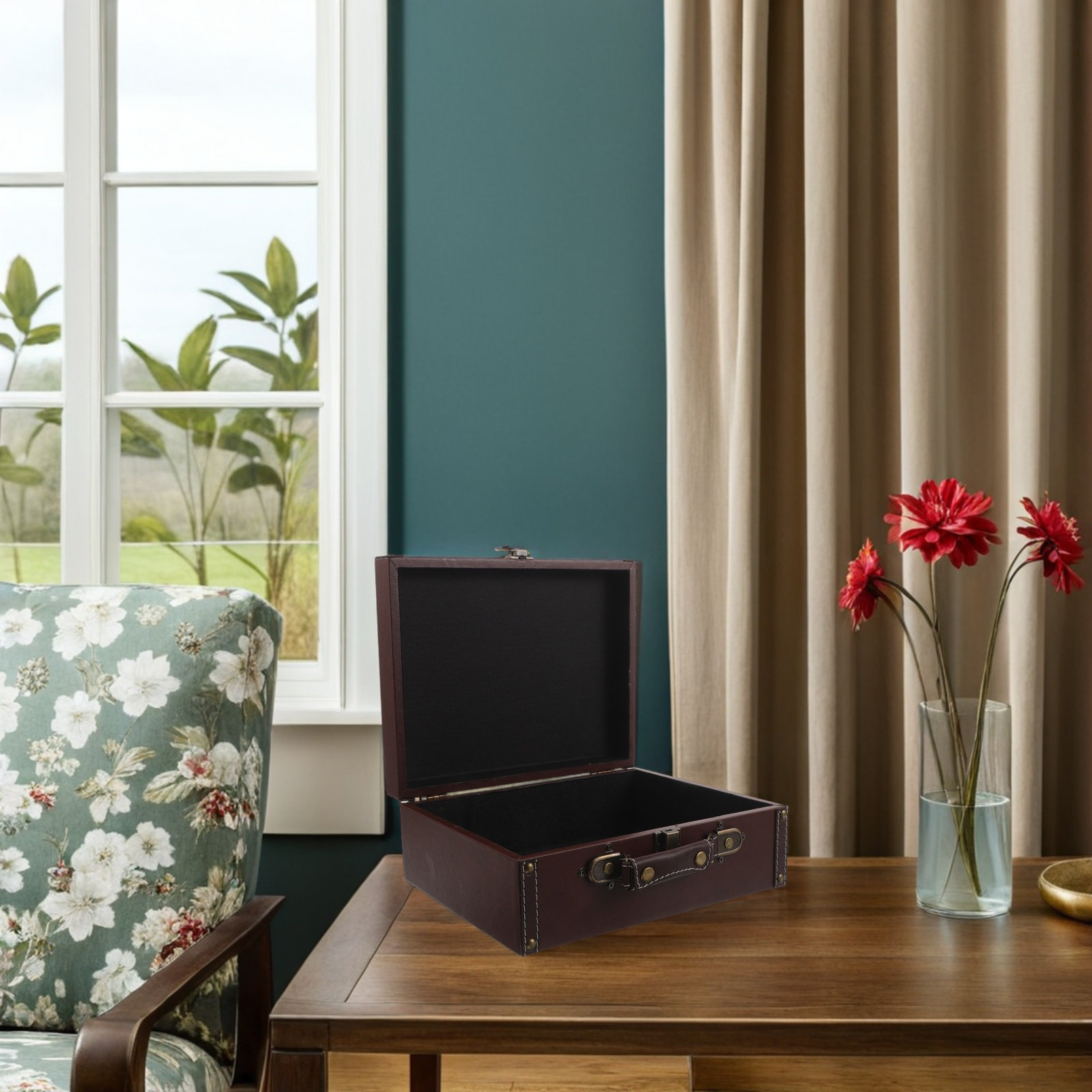 Vintage Suitcase Prop Retro Wo - Retro Vintage Trunk Suitcase 评论和价格