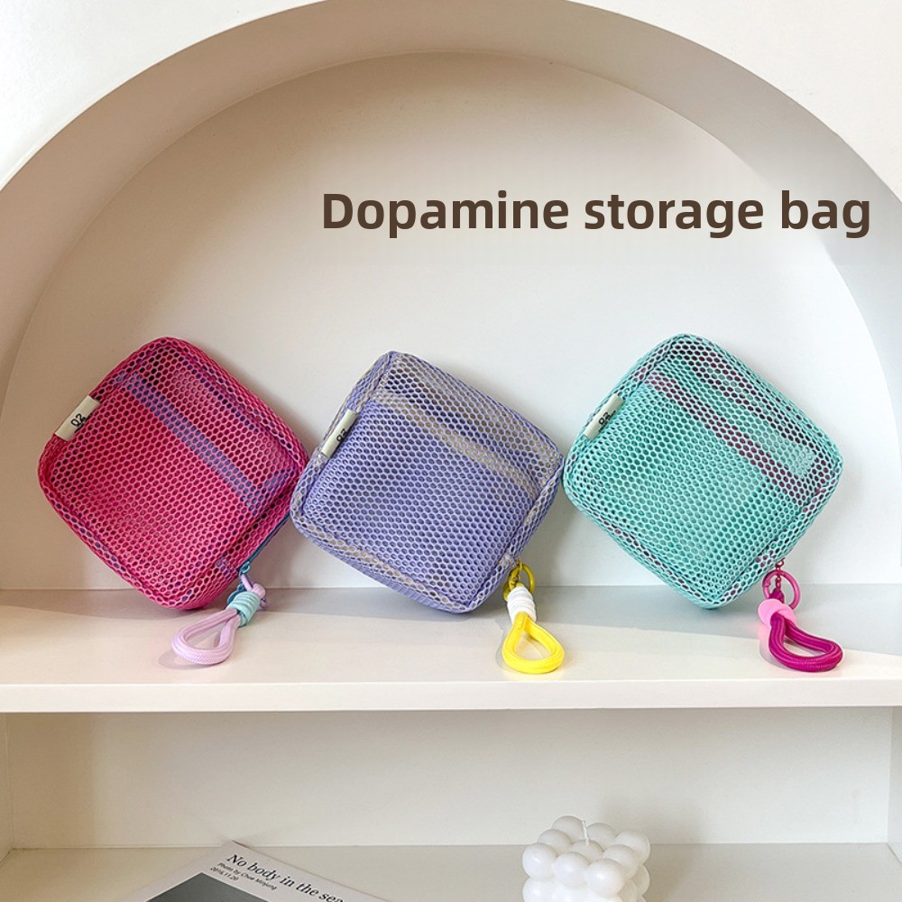New Dopamine Color Storage Bag - Cosmetic Bags 评论和价格