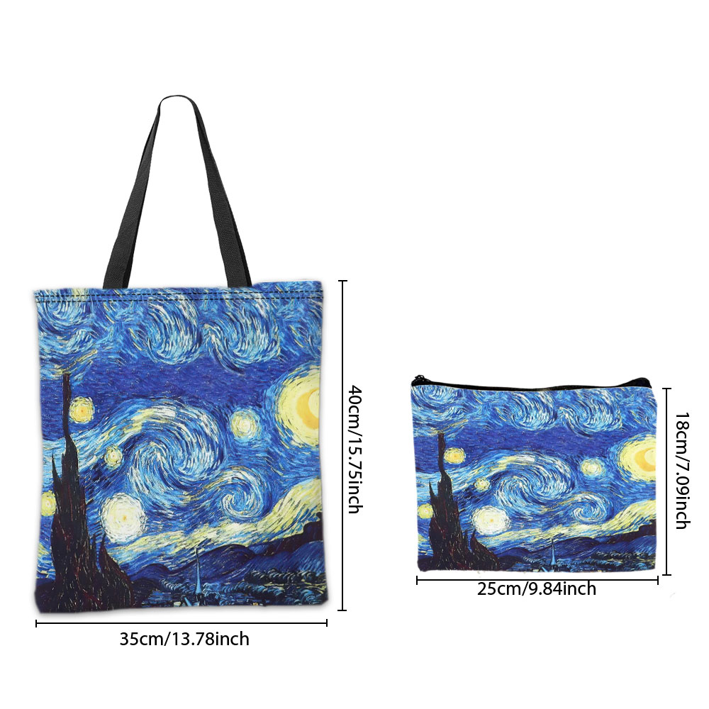 Van Gogh Series Tote Bag Cosme - Cosmetic Bags 评论和价格