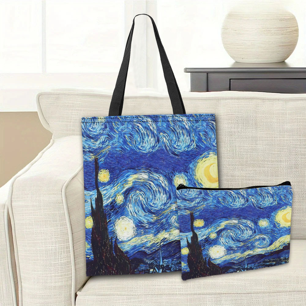 Van Gogh Series Tote Bag Cosme - Cosmetic Bags 评论和价格