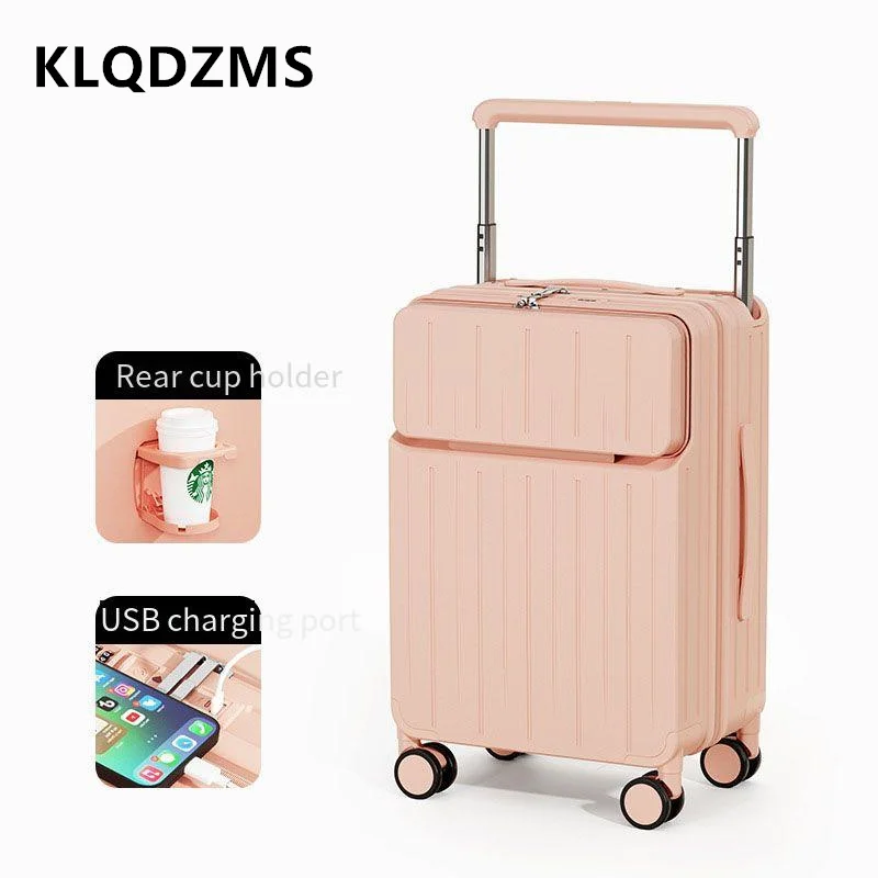 KLQDZMS Front Opening Suitcase - Front Opening Laptop Luggage 24 Inch 评论和价格