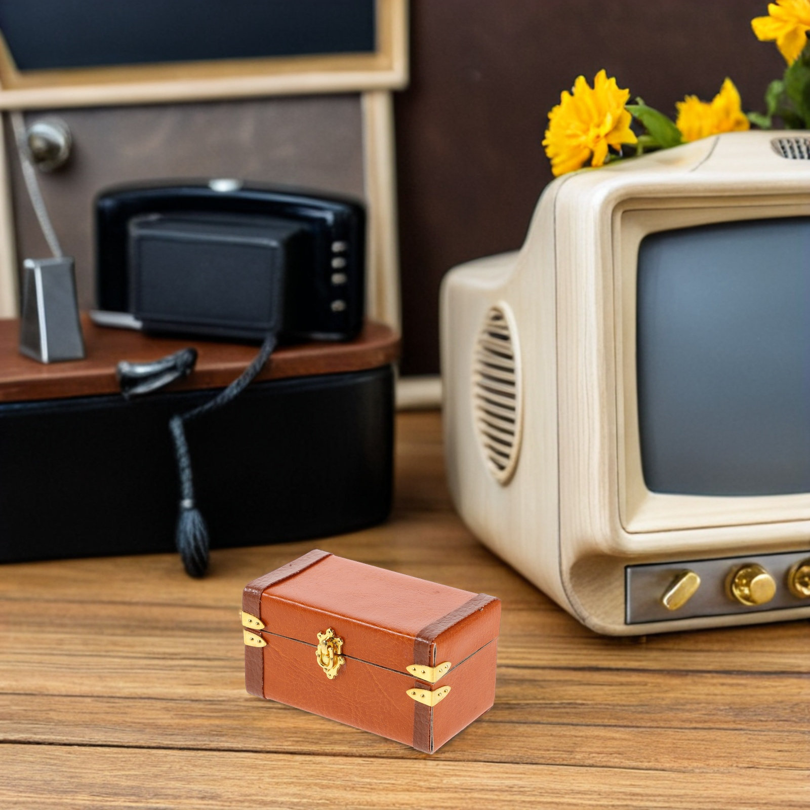 Miniature Vintage Travel Trunk - Retro Vintage Trunk Suitcase 评论和价格