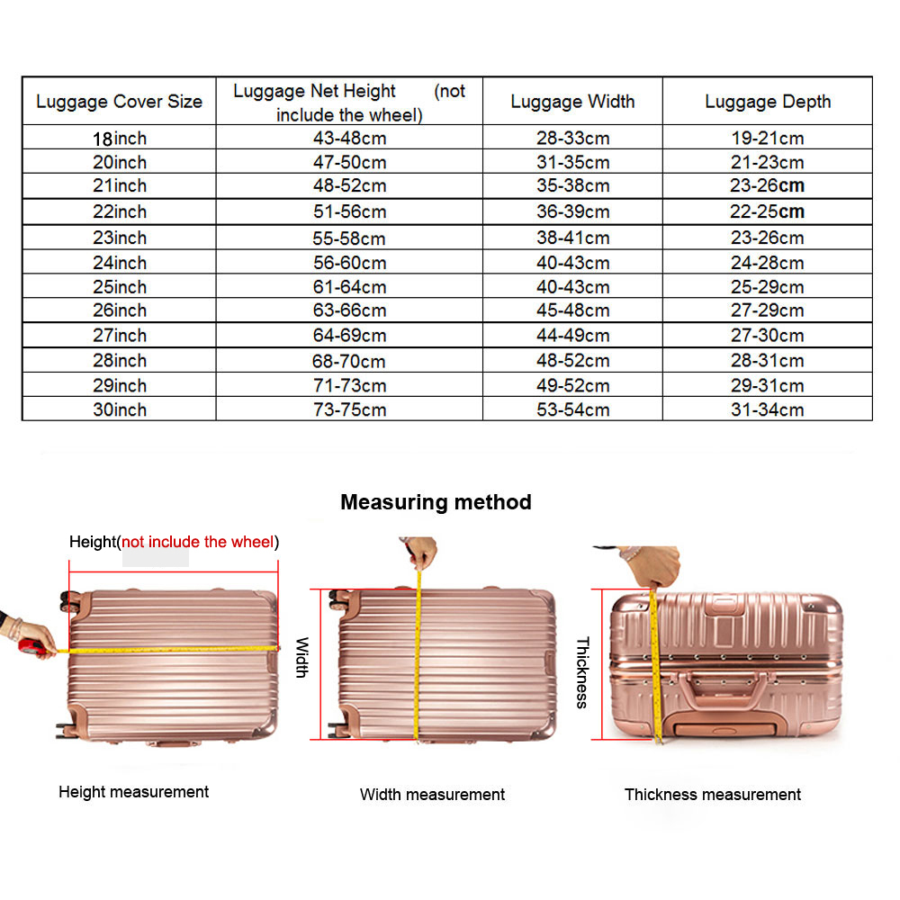 Transparent PVC Luggage Cover  - Luggage Protective Cover Transparent 评论和价格