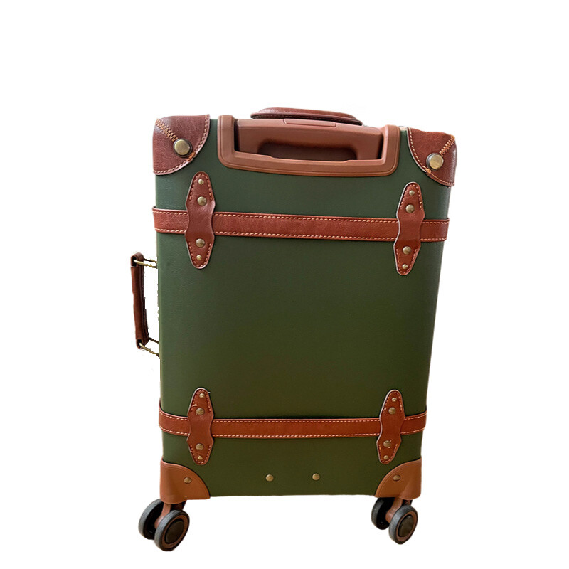 Vintage PU Leather Suitcase fo - Retro Vintage Trunk Suitcase 评论和价格