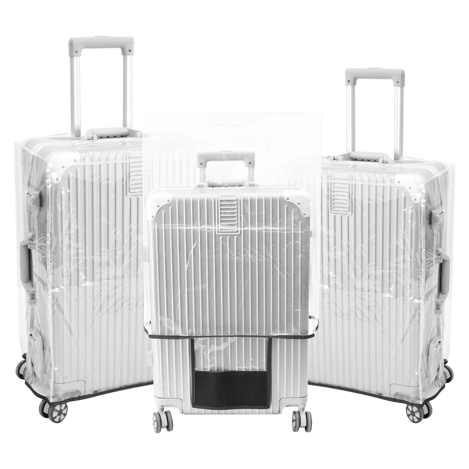 3Pcs Transparent PVC Luggage P - Luggage Protective Cover Transparent 评论和价格