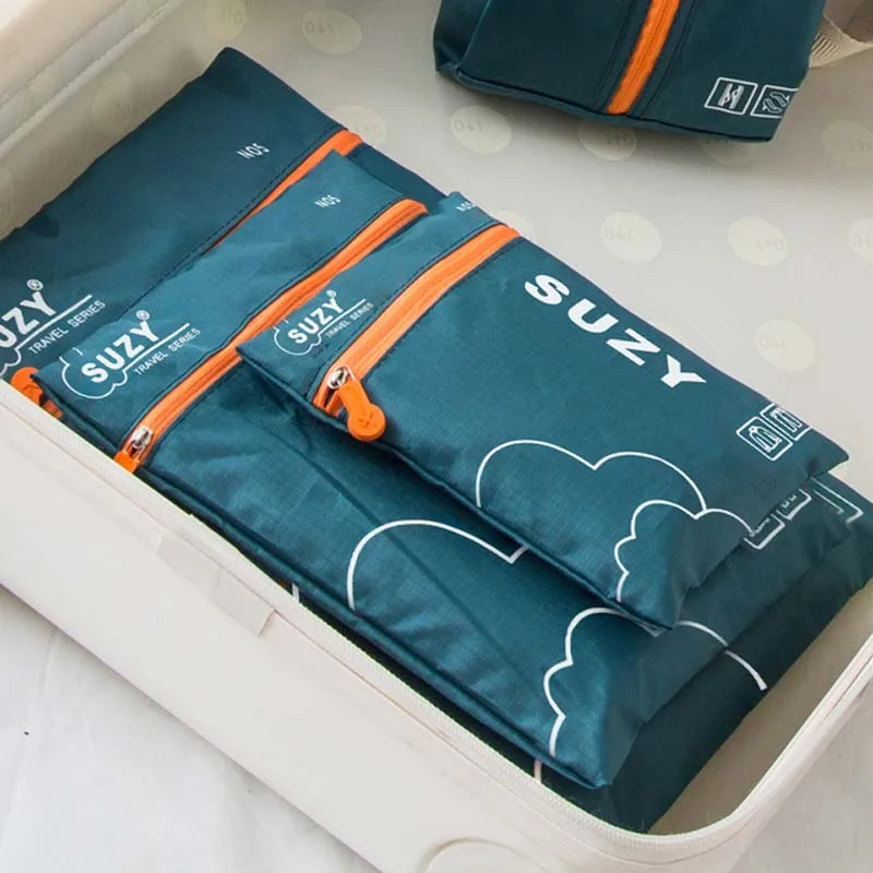 7/6 Pieces Set Travel Organize - Foldable Rolling Luggage Bag 评论和价格
