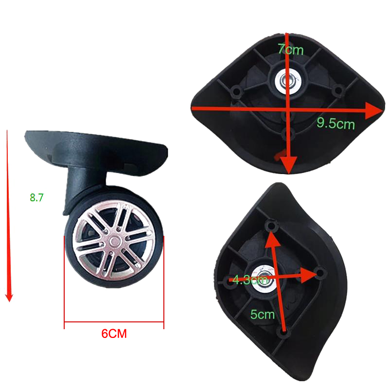 4pcs Silent Universal Wheels R - Silent Replacement Luggage Wheels 评论和价格