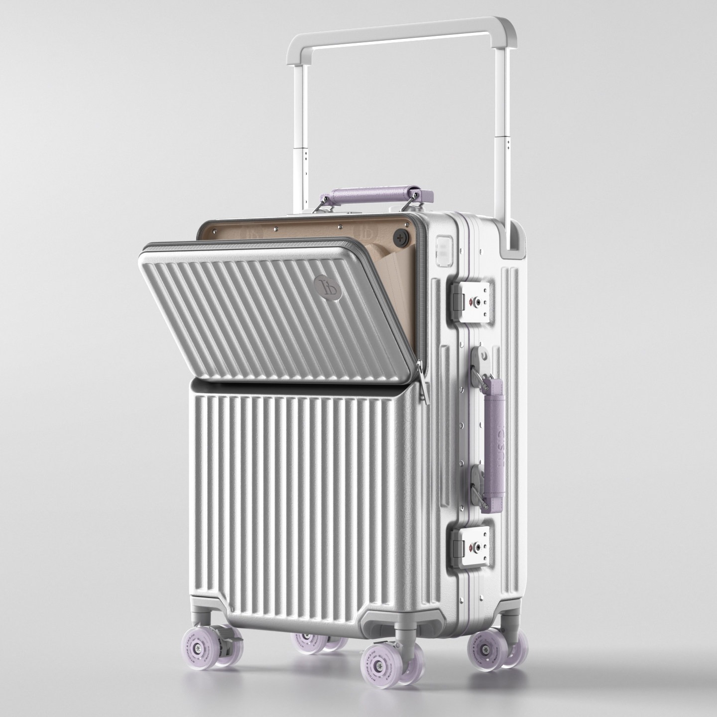 Front Opening Suitcase Wide Ha - Aluminum Frame Carry On Luggage 评论和价格