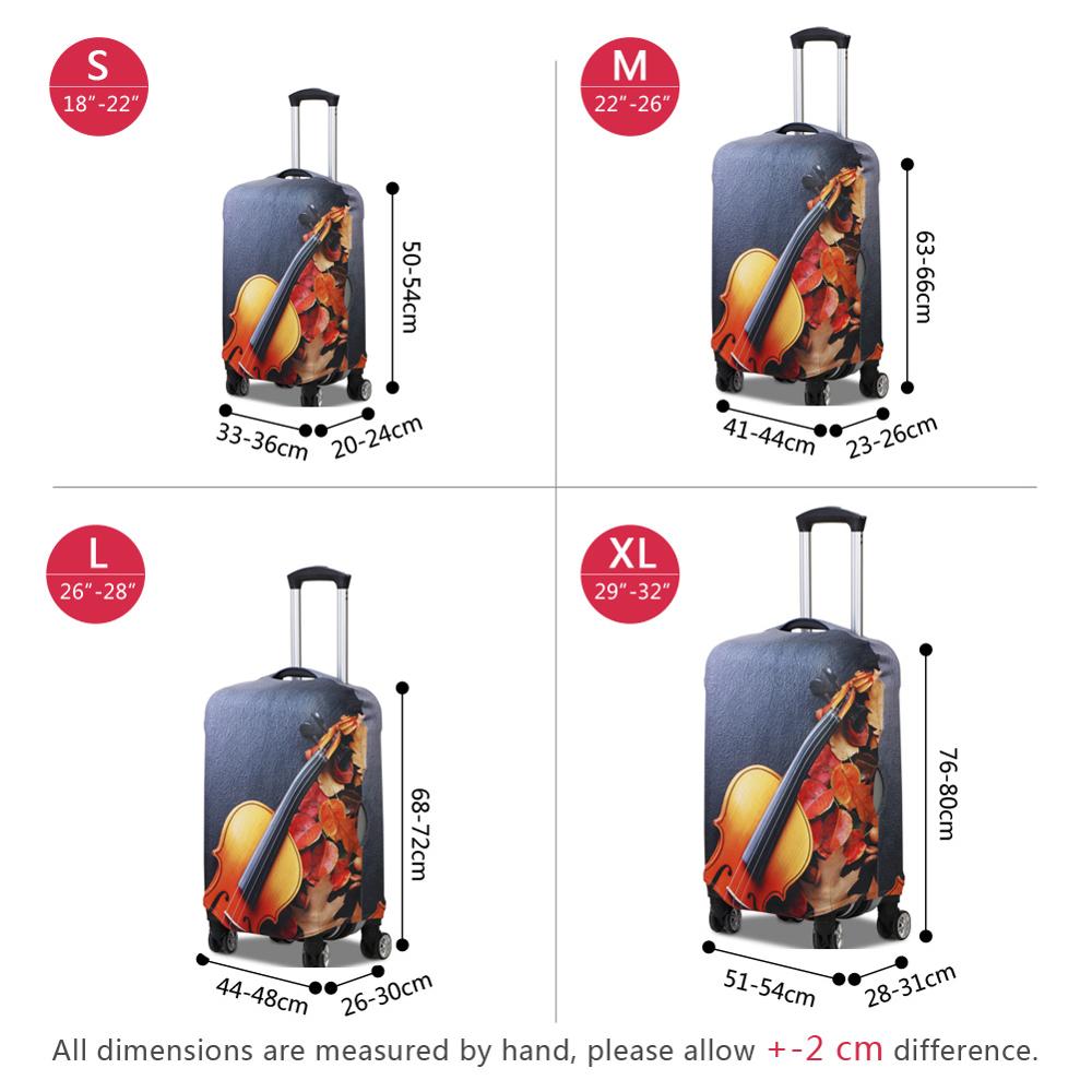 Women's Custom Cartoon Print L - Waterproof Suitcase Cover Protector 评论和价格