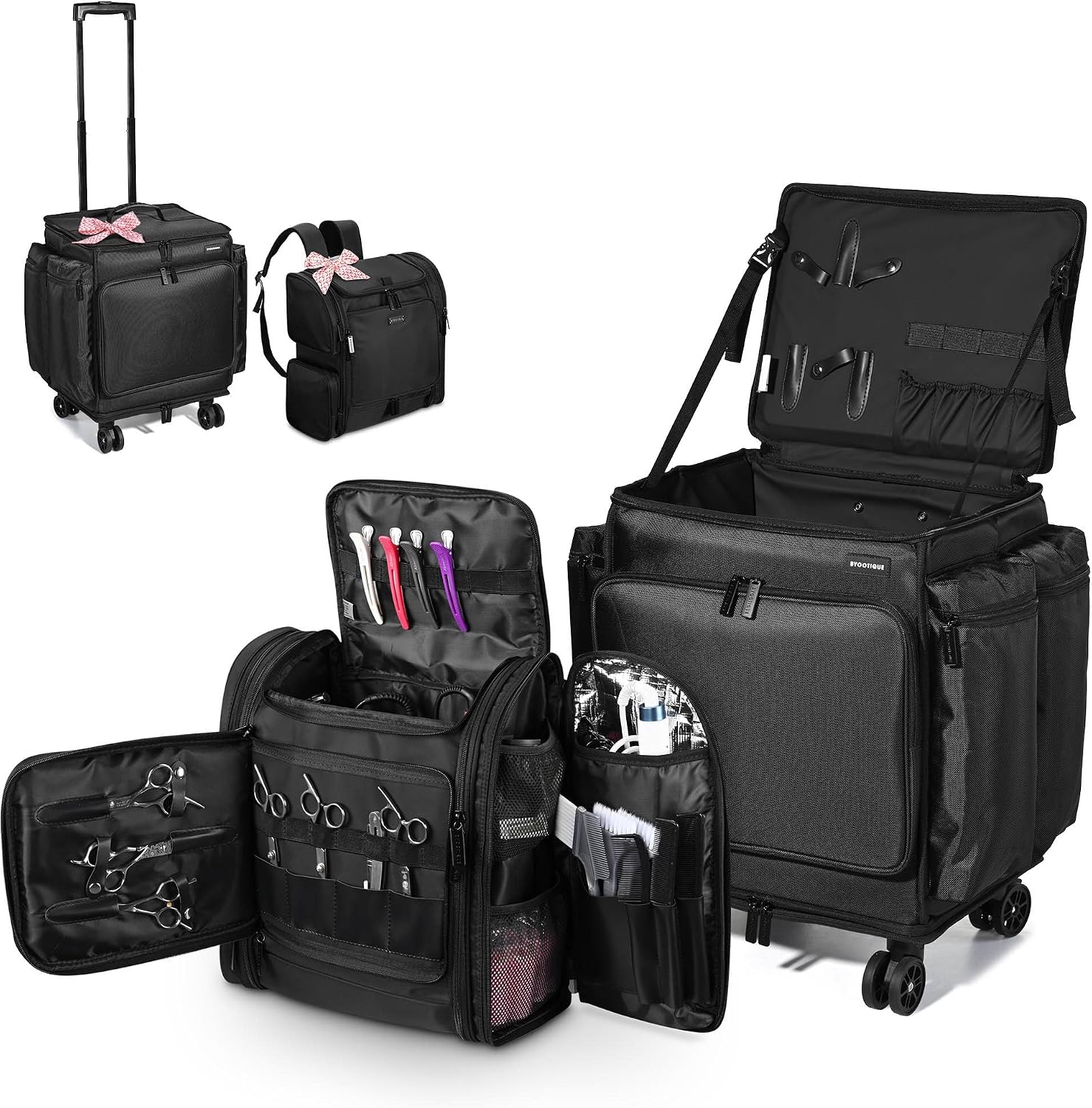 Soft Sided Rolling Makeup Trai - Backpacks 评论和价格