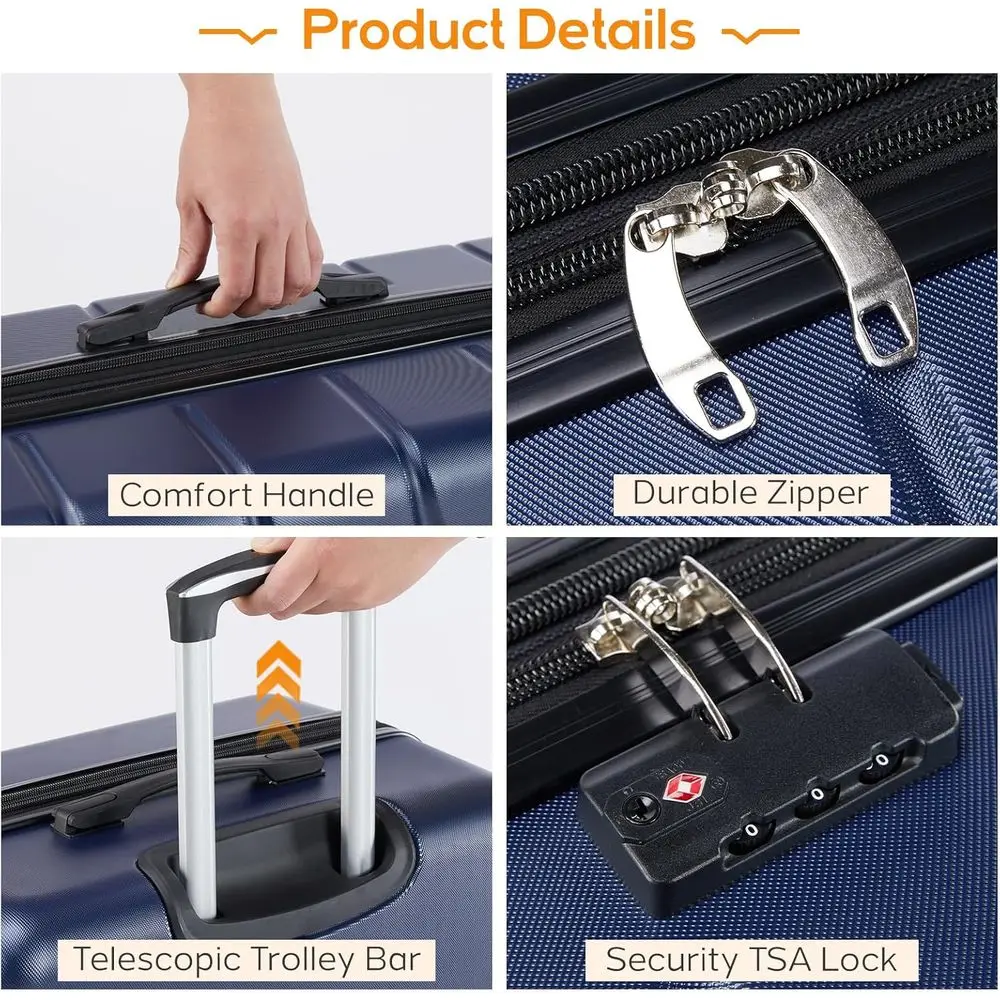 3-Piece Hardshell Expandable L - Expandable Hard Shell Luggage Set 评论和价格