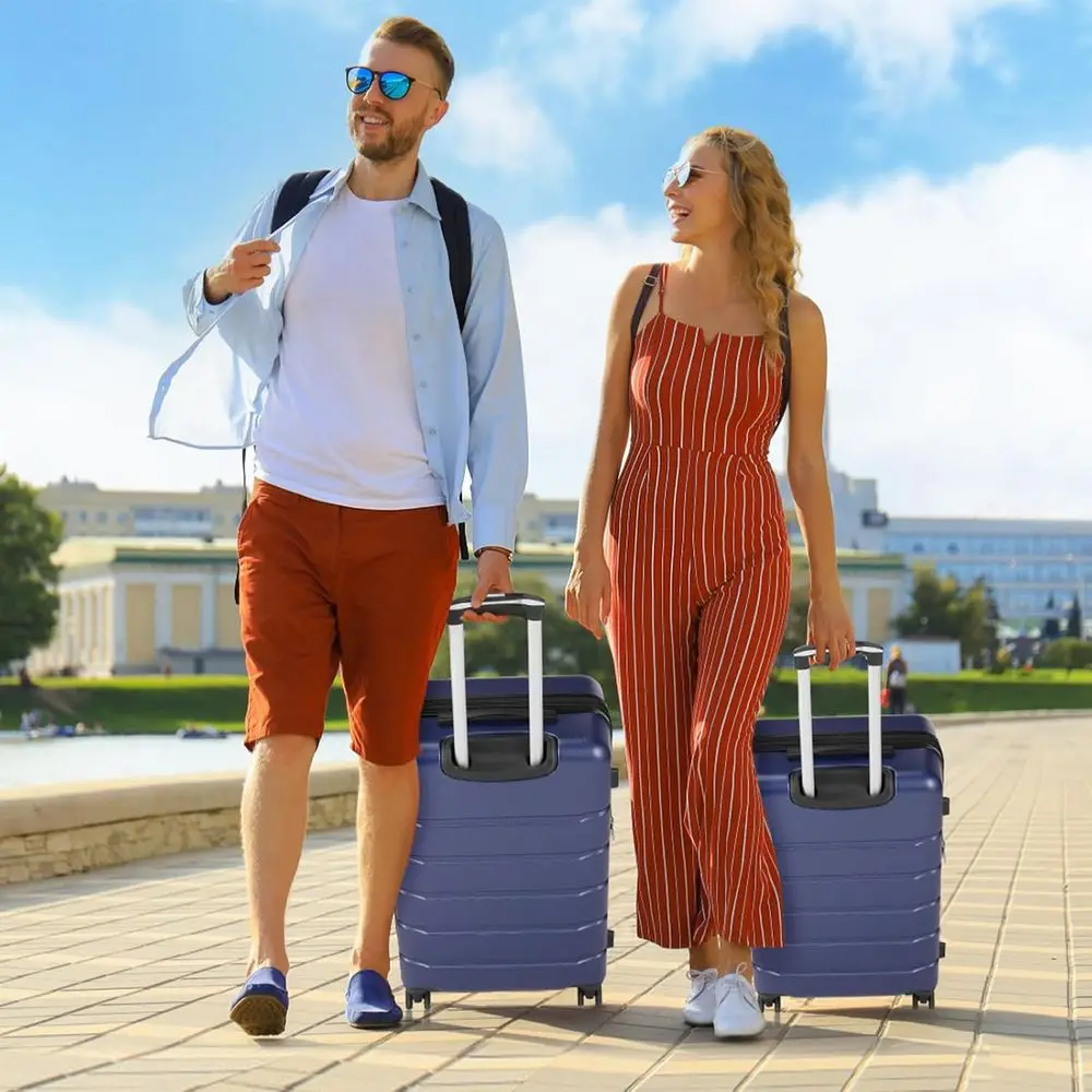 3-Piece Hardshell Expandable L - Expandable Hard Shell Luggage Set 评论和价格