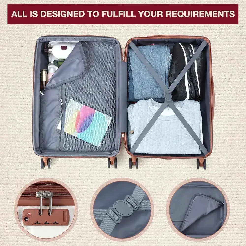 Expandable 3-Piece Hardshell L - Expandable Hard Shell Luggage Set 评论和价格