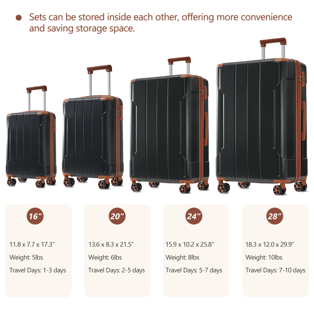 Hardshell Luggage Sets 6 Piece - Expandable Hard Shell Luggage Set 评论和价格