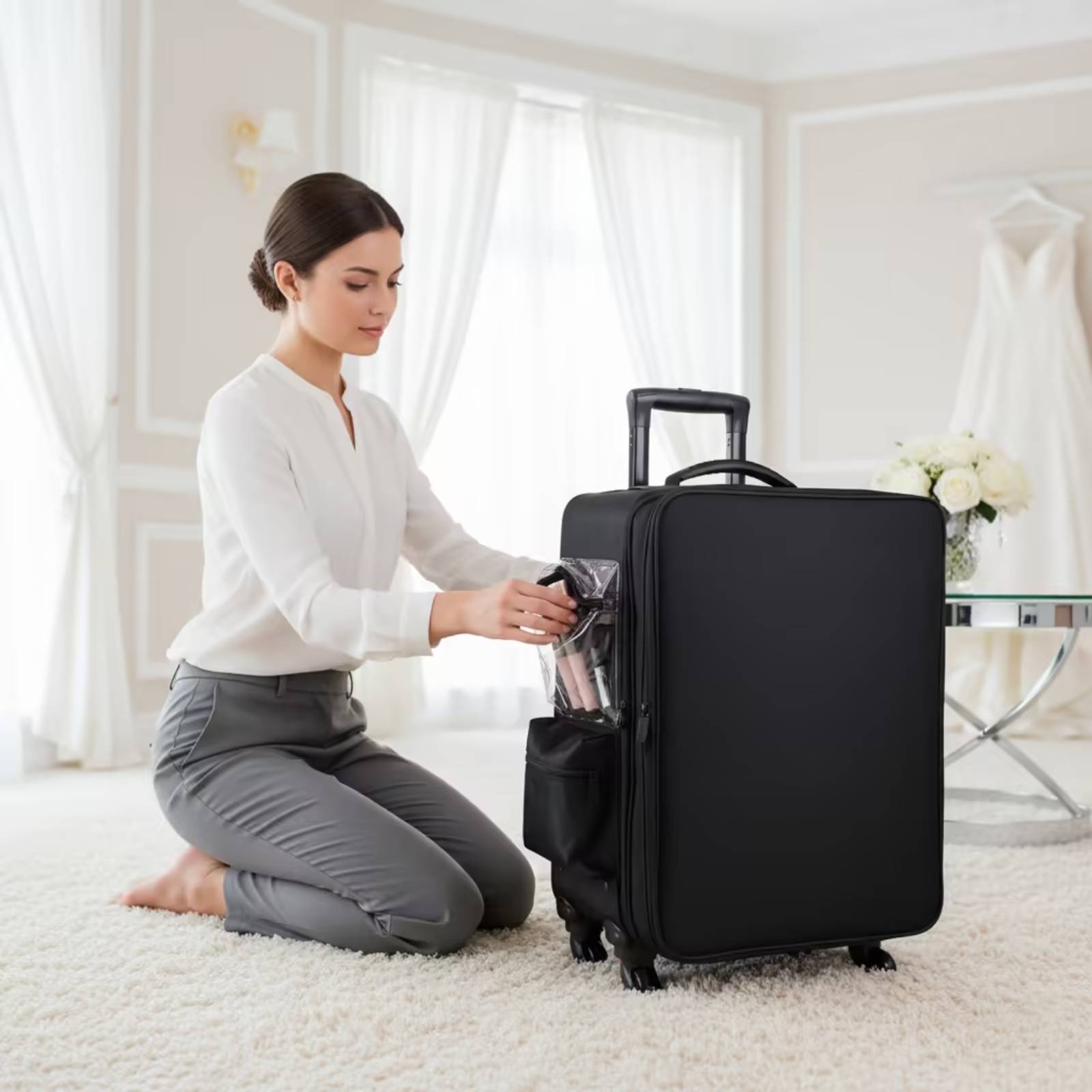 Makeup Case with Rotating Whee - Backpacks 评论和价格