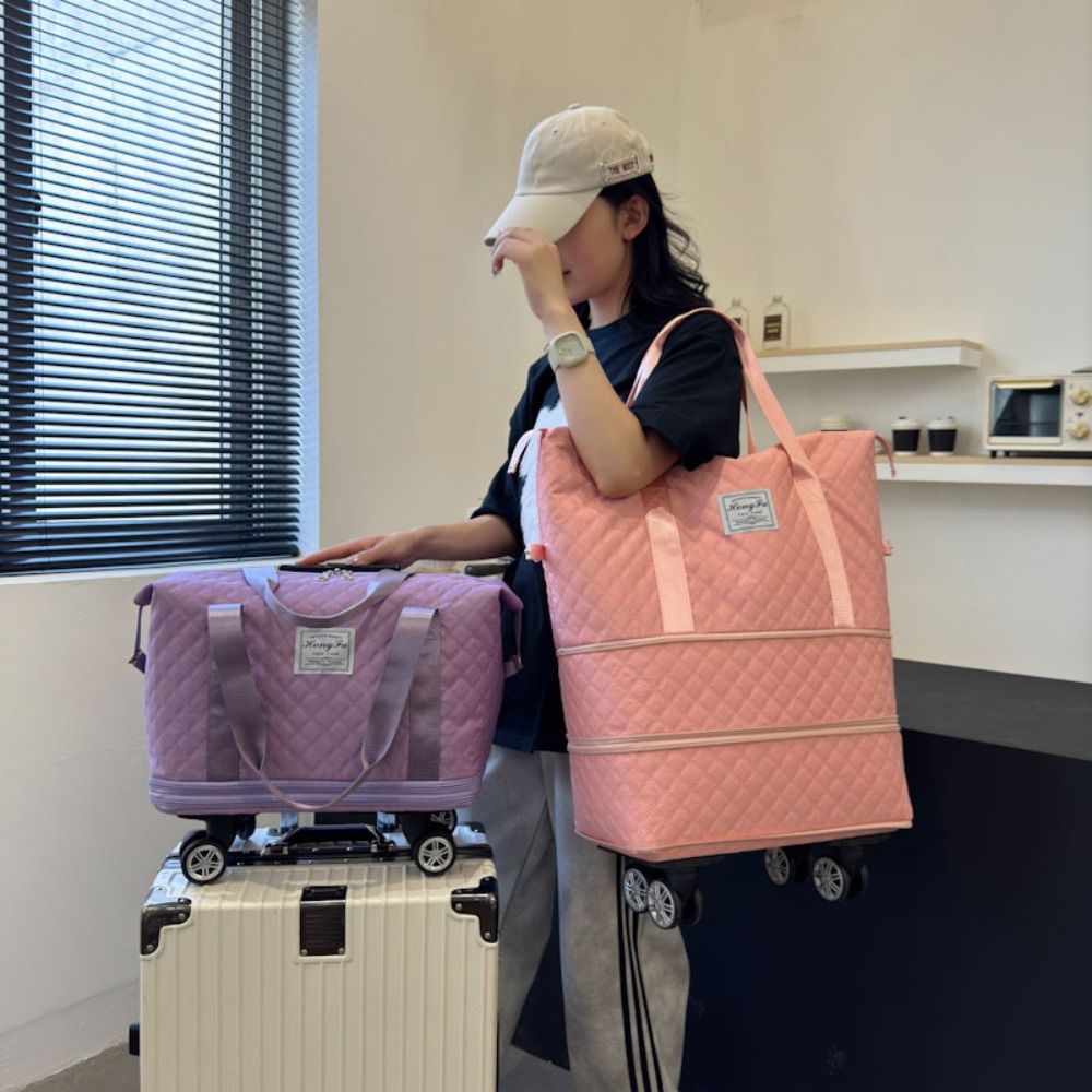 New Oxford Cloth Duffle Pack L - Foldable Rolling Luggage Bag 评论和价格