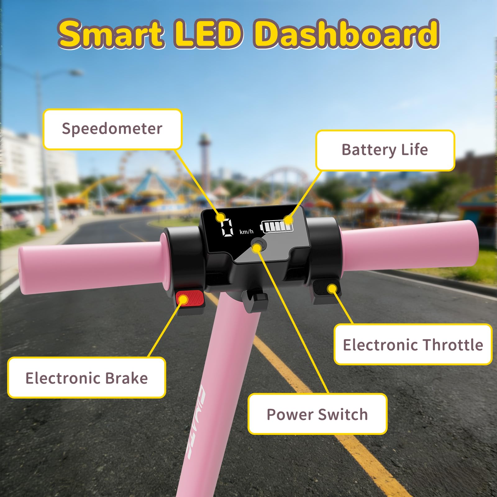 SIMATE Electric Scooter for Ki - Kids Ride On Suitcase Scooter 评论和价格