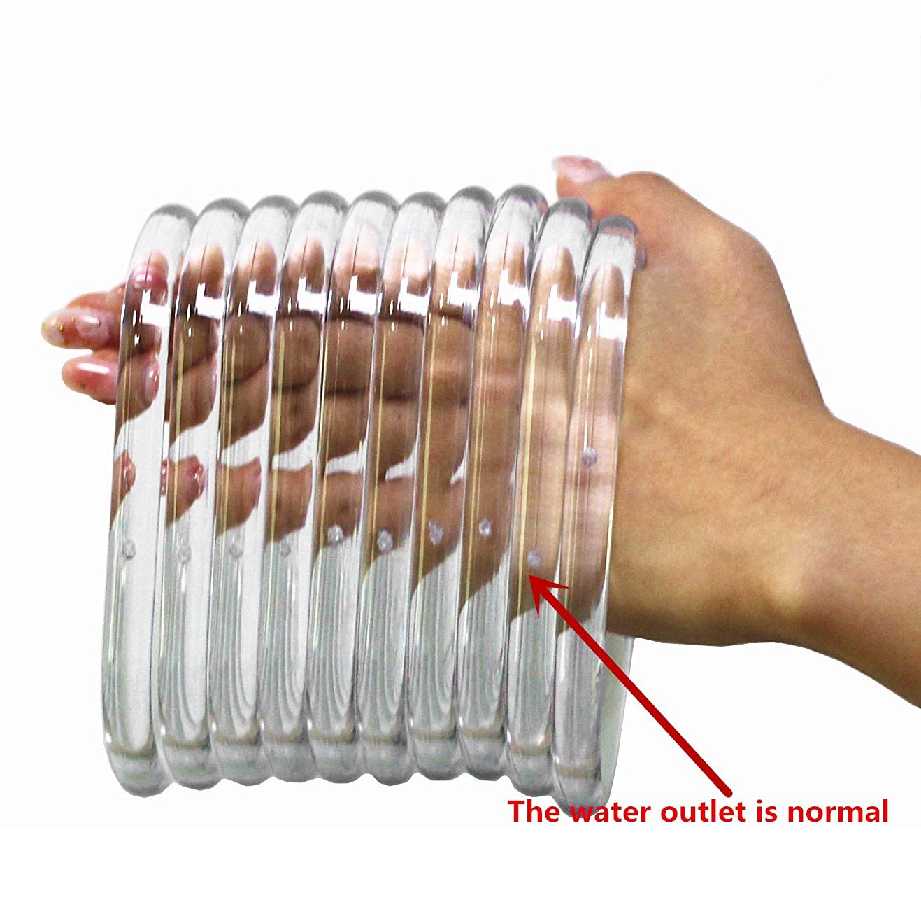 ABQR 10Pcs Transparent Bag Han - Handbags 评论和价格