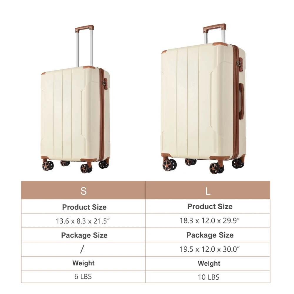 Hardshell ABS Luggage Sets 2 P - Expandable Hard Shell Luggage Set 评论和价格