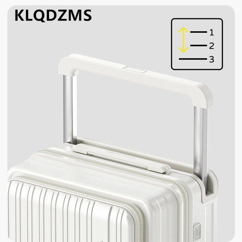 KLQDZMS Charging Suitcase Fron - Front Opening Laptop Luggage 24 Inch 评论和价格